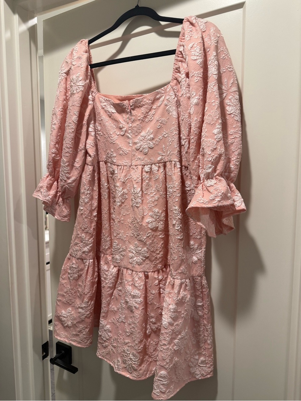 entro Blush Pink Embroidered Mini Dress - Picture 2 of 3